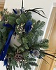 wianki bożonarodzeniowe Duży naturalny świąteczny wianek szafir 2