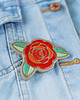 broszki Ceramiczna broszka RÓŻA 3