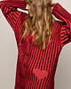 kardigany damskie Kardigan LOVE LINES Long red 1