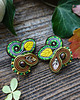 kolczyki soutache Jesienne kolczyki soutache 1