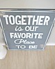 inne Typografia na sklejce TOGETHER 3