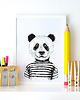 obrazy i plakaty do pokoju dziecięcego Panda plakat 1