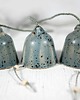 Ozdoby na ścianę Komplet 3 ceramicznych dzwonków choinkowych 3