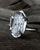pierścionki srebrne Cristal srebrny pierścionek z diamentem herkimer 2