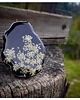pierścionek z żywicy Duży pierścień, dzika marchew 3