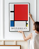 plakaty Plakat Mondrian - red blue and yellow 2