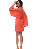 sukienki mini damskie Kimono FUERTA w pomarańczowym kolorze 1