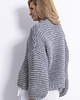 swetry damskie Gruby sweter Chunky knit F790 1