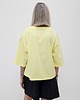 t-shirt damskie Bawełniana bluzka z bananami o luźnym kroju z rękawem 3/4 3