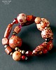 bransoletki drewniane Bajecznie kolorowa bransoletka Boho z drewnianych korali prezent  handmade 2