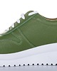 sneakersy damskie Sneakersy skórzane - sznurowane    (7040) 4