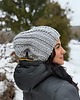 czapki damskie Kolorowa duża czapka beanie z wełną i alpaką 3
