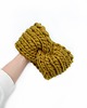 opaski do włosów Oliwkowa opaska turban z wełny peruwiańskiej 4