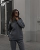 komplety damskie Komplet dresowy MONIKA ocieplany szary 1