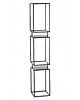 kwietniki Kwietnik Metalowy Kwietnik Stojący Loft Tre 135 cm 3