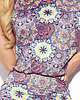 sukienki mini damskie 386-1 Sukienka KIMONO w niebieskie mandale 4