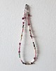 chokery Naszyjnik choker BOHO ART granat, turmalin, kwarc różowy 2