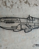 Ozdoby na ścianę Myśliwiec Spitfire metalowa ozdoba na ścianę 3D 1