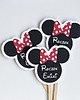akcesoria dziecięce - różne Pikery do babeczek MYSZKA MINNIE 6 szt 4