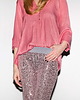 spodnie materiałowe damskie Spodnie Cekinowe Dzwony SequinStar 4