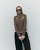 spodnie materiałowe damskie Spodnie Wonder choclate tencel 9