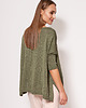 swetry damskie  Oversize'owy sweter - SWE040 zielony MKM 2