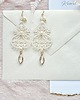 Biżuteria ślubna Kolczyki ślubne z perłami  Lace Me Pure 5