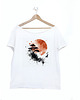 t-shirt damskie Karp Sosna Biały Oversize 1