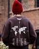 bluza bez kaptura damska Zaznacz odwiedzone państwa - brązowa bluza dla podróżnika bez kaptura 5