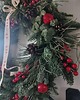 wianki bożonarodzeniowe Wianek świąteczny czerwień duży 50 cm 1