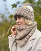 czapki damskie WOOLY POM POM wełniana czapka z dużym pomponem 4