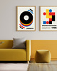 grafiki i ilustracje PLAKAT  retro Bauhaus muzyka płyta winylowa 4