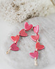 kolczyki z masy plastycznej Kolczyki wiszące STRING OF HEARTS 6
