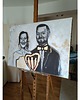 Ślub - inne Portret ślubny na zamówienie, malowany ze zdjęć kupującego - 70x100 cm 5