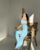 legginsy Legginsy do ćwiczeń Yoggings long - aqua blue 1