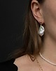 kolczyki pozłacane Kolczyki srebrne Irregular Pearl Earrings / Large 2