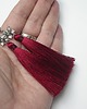 kolczyki wire wrapping Boho - flower /szkarłat/  - kolczyki 4