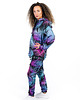 bluza z kapturem damska Damska Bluza Expres Zamek DR.CROW Palmy Fiolet 3