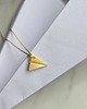 złote naszyjniki PAPER PLANE - naszyjnik srebro złocone 24K 2