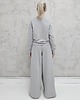 komplety damskie Sarai wygodny komplet bluza i szerokie spodnie z zakładkami glacier gray 1