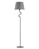 lampy podłogowe Designerska lampa stojąca do salonu z abażurem FOGO 1