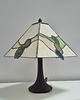 lampy stołowe Lampa witrażowa z dużymi minerałami 1