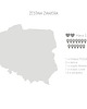 naklejki ścienne do pokoju dziecka Naklejka Mapa POLSKI z pinezkami POLSKA 2