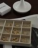 pierścionki złote Złoty pierścionek z perłą White SWAROVSKI CRYSTAL 4