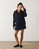 szorty damskie Spodenki frotte navy 3