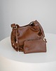 torby na ramię SOFTIE BAG - skórzana torebka szoperka - brąz orzechowy 9