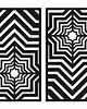 dekoracje - na ścianę 3D DEKORACYJNE PANELE GEOMETRYCZNE, MINIMALISTYCZNA DEKORACJA ŚCIENNA, CZARNY 1