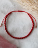 bransoletki na sznurku Bransoletka czerwona ochronna z hematytem 3