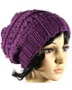 czapki damskie Czapka wrzosowa luźna długa hipster beanie 1