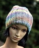 czapki damskie Zielone pastele / czapka z jedwabiem 3
